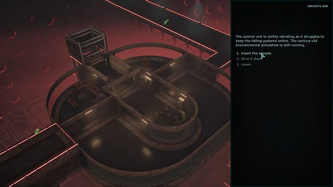 Screenshots of Colony Ship: A Post-Earth Role Playing Game.