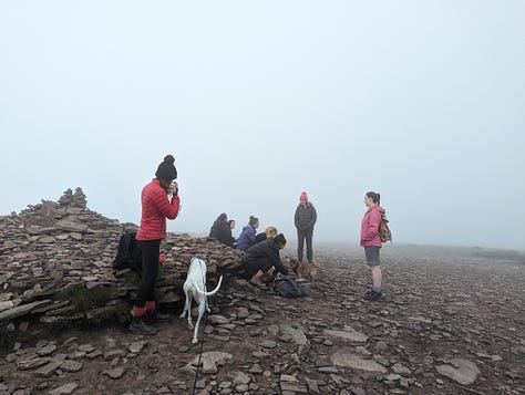 sunset walk up Pen y Fan