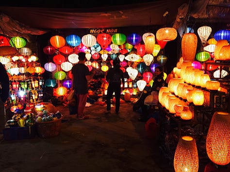 Vietnam food + Hoi An lantern shops