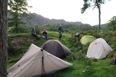 wild camping carneddau snowdonia