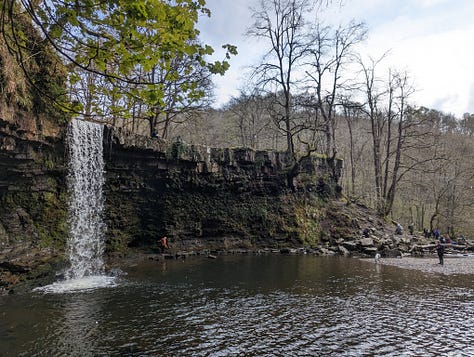 waterfall walk in the Brecon Beacons