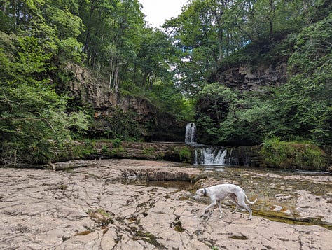 guided waterfall walk in the brecon beacons