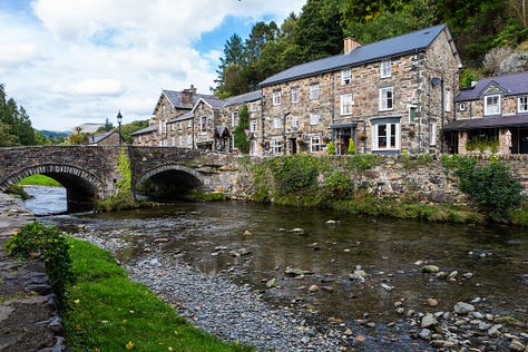 Various scenes from tourism locations in Wales 