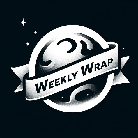 Left: Planet Nude pod (logo); Center: Weekly Wrap (logo); Right: News of the Nude (logo)