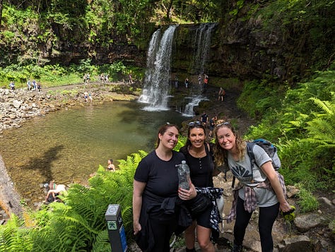 guided waterfall walk in the brecon beacons