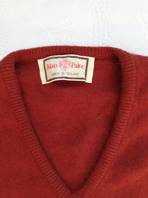 Vintage 60s Alan Paine Lamb Wool sweaters ebay 