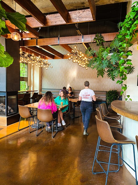 Parable Cafe interior vibes and seating options
