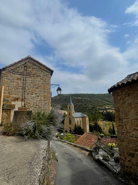 scenes from the village of Peyre in France