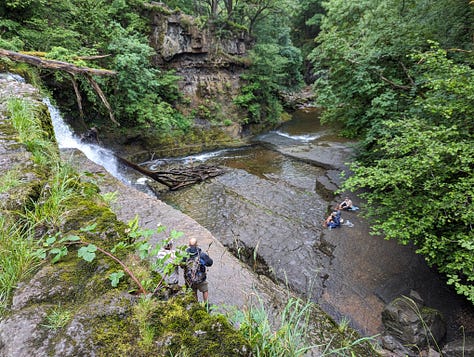 guided waterfall walking in the Brecon Beacons National Park