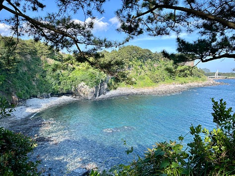 Coastal landscapes on Jeju Olle Route 06