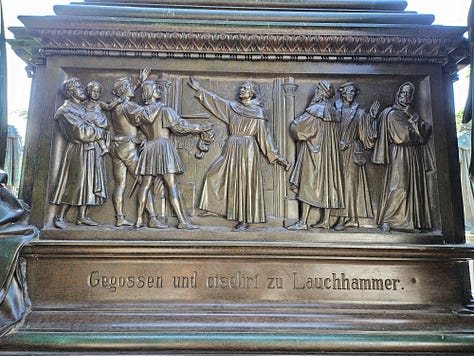 (from the Luther monument in Worms)