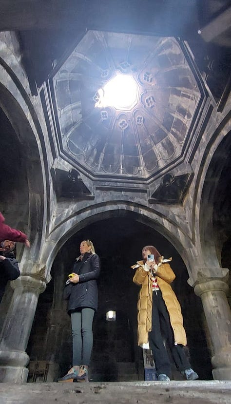 Pictures with new friends on our intimate tour of incredible, and incredibly old, Armenian churches and towns.