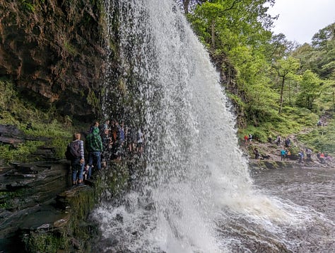 guided walk waterfalls brecon beacons