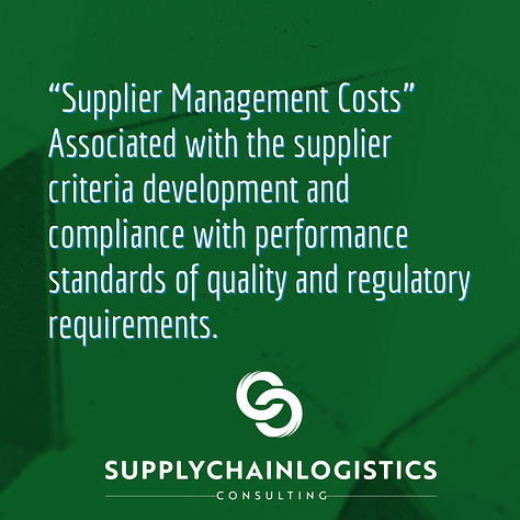 Items one to six, supply chain management costs.