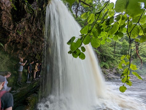 guided walk brecon beacons waterfalls