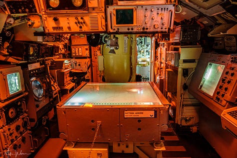 Inside the Flore submarine
