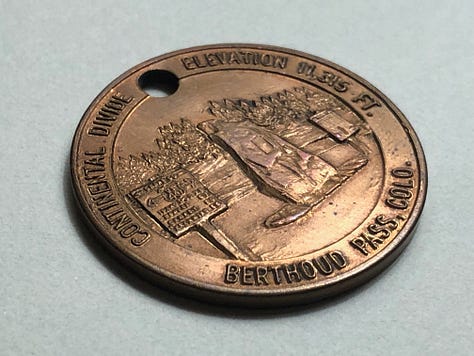 colorado mountain tokens and medals