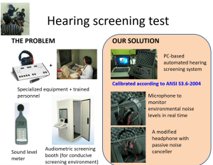 Interactive & Automated Hearing Screening Device