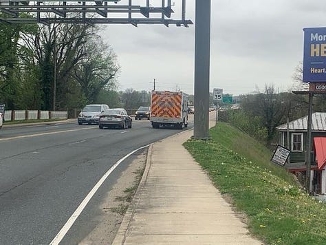 The U.S. 1 bridge over the Rappahannock River is one of the local bridges that VDOT rates as being in "poor condition." The underbelly is shown here from both the Falmouth and Fredericksburg sides. Photos by Hank Silverberg.