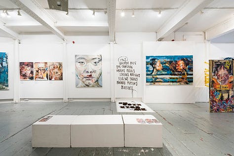 Jonathon Campbell Mills: No Earth Beneath My Feet.  https://www.suffia.com/#/jonmills-noearth/an exhibition exploring migration, displacement and identity." 