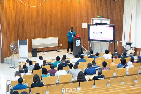 Several moments of in-person event by Data Community Africa from 2022 - 2023