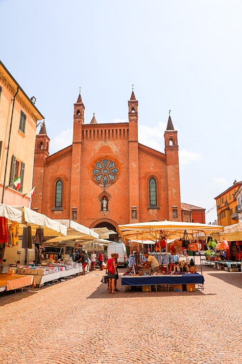 Piazza Duomo’s signature brilliant Pink speaks to the personality of the restaurant and the surrounding Piedmont region