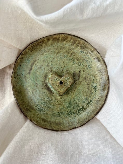 Love heart incense holders