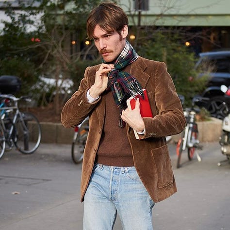 Belts. Scarf. Paraboots. Loafers.