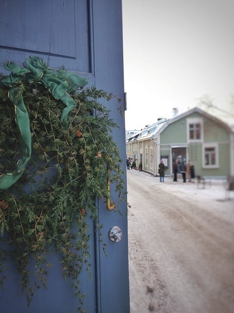 Porvoon joulumarkkinoilla