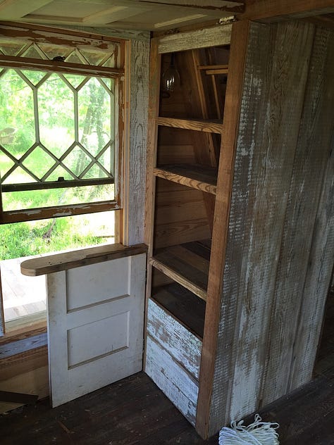 The drawers were for the bottles as this was intended as a bit of a party house... not their main house.