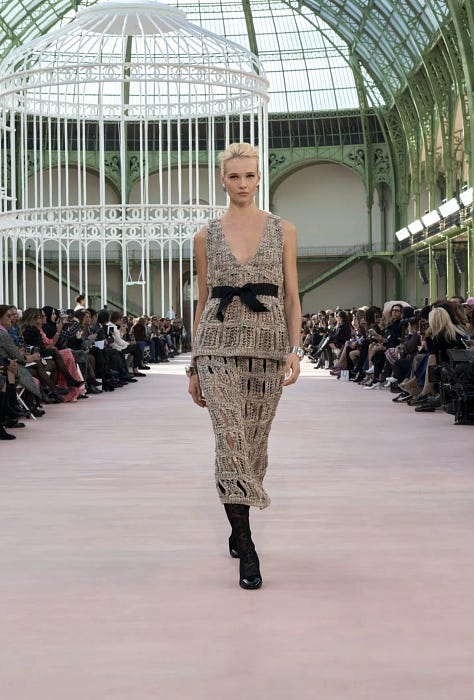 Chanel Spring Summer 2025 collection shown at paris fashion week in the grand palais