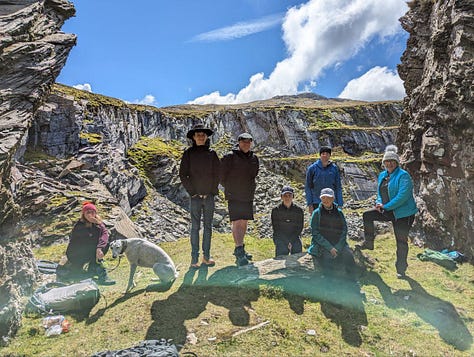 walking near Blaenau Ffestiniog in North Wales