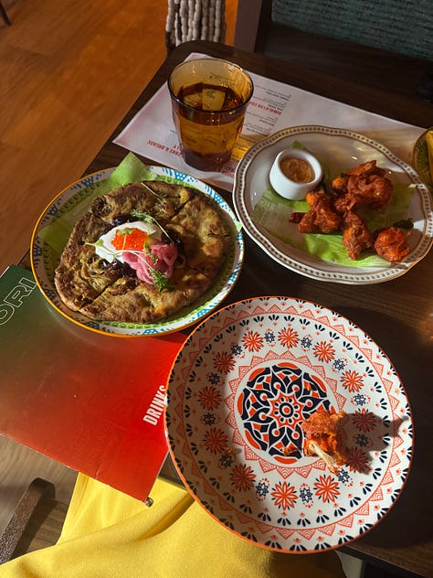 food from restaurant opening