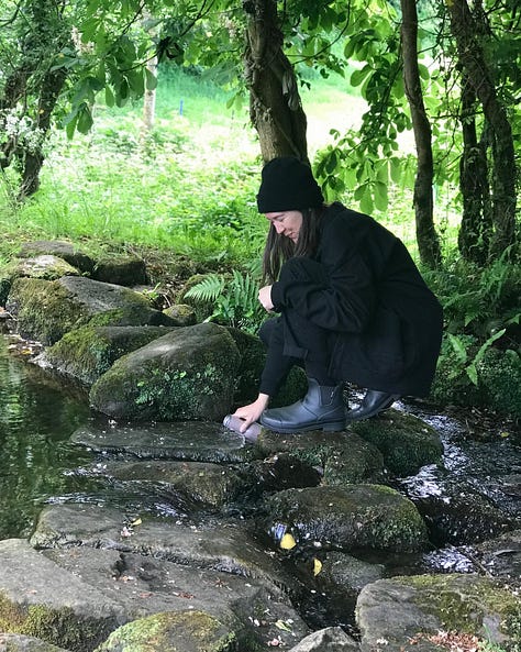 A hole in the ground in northern ireland that flows with fresh water