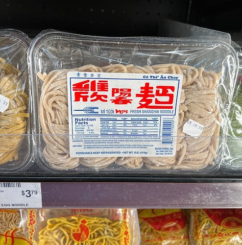 Chinese noodle options