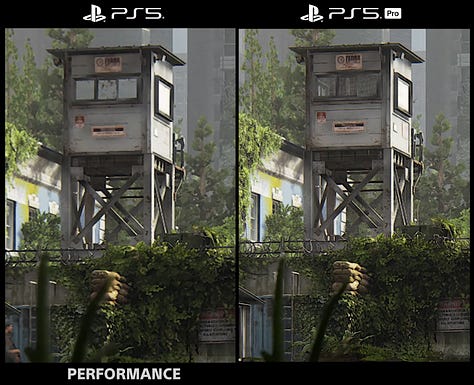 PS5 Pro vs PS5 graphics comparison