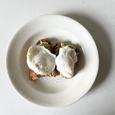 Food against a white background