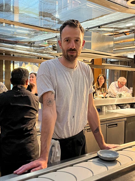 Three images of people, From left, Caroline Bennett founder of Moshi Moshi, Shane Holland of Slow Food UK, and chef Lewis Bassett