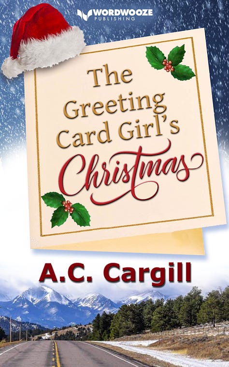 My three covers for The Greeting Card Girl's Christmas