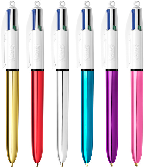 BIC 4 Colours Gold Multi Ballpoint Pen