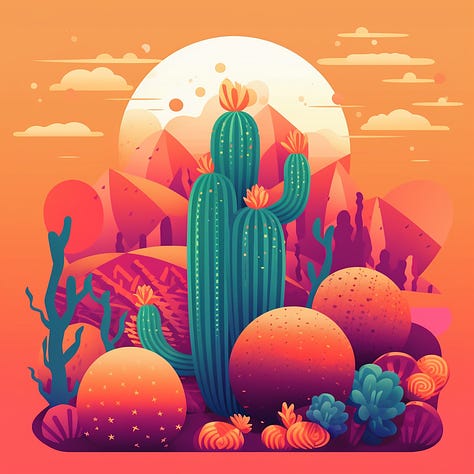 Kurzgesagt mars colony / valley / cactus images