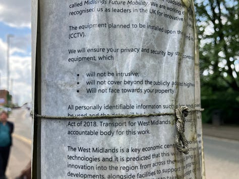 Planning document for the Automated Vehicle Testbed, Sensing walk along the Holyhead Road, Equipment in a traffic light