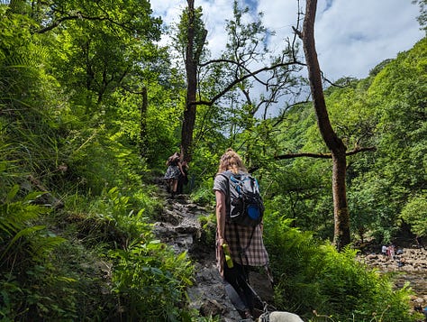 guided waterfall walk in the brecon beacons