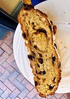 Stollen bun by Maya’s Bakehouse, mince pie pastry by Pophams and stollen slice at Le Cordon Bleu