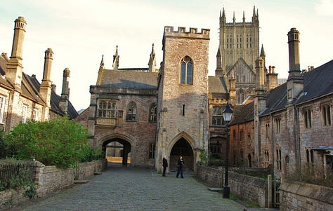 Vicars’ Close was founded in the 1300s, so it may be the oldest residential street in England. These beautiful photos are from https://www.wells.co.uk/vicars-close/