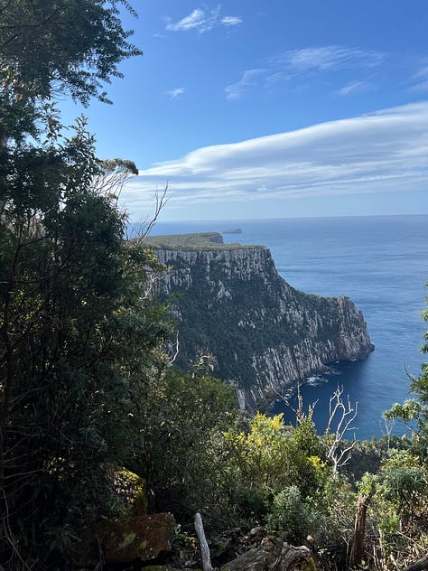 Day four on The Three Capes Signature Walk - a climb up Mt Fortescue