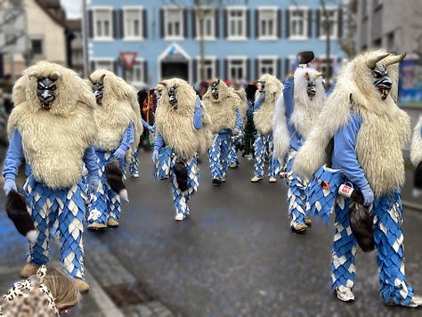 Fasnacht / carnival figures in Germany's Southwest