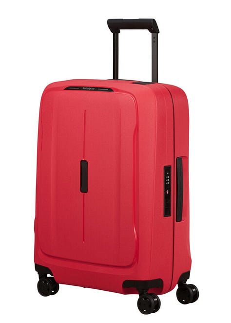 Samsonite's  Essens 20" Carry-On from variety of angles.