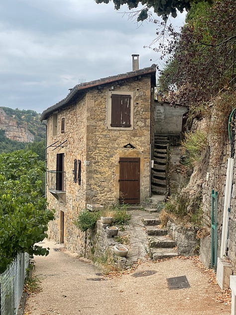 scenes from the village of Peyre in France