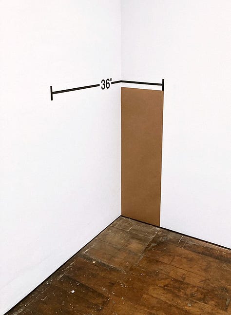 Artwork made from Kraft paper and stick on numbers